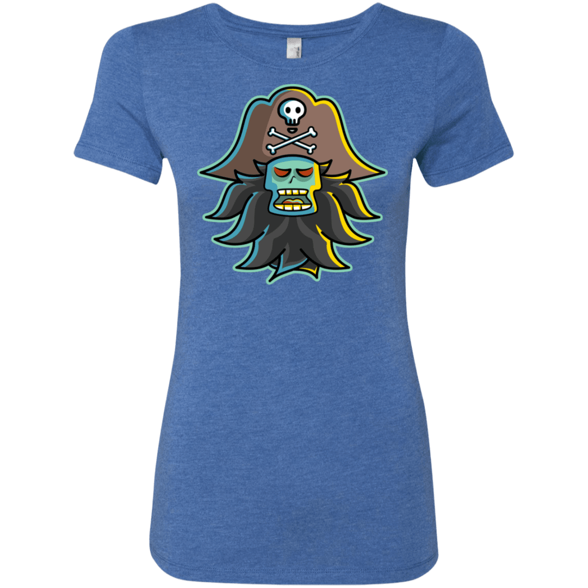 T-Shirts Vintage Royal / S Ghost Pirate LeChuck Women's Triblend T-Shirt