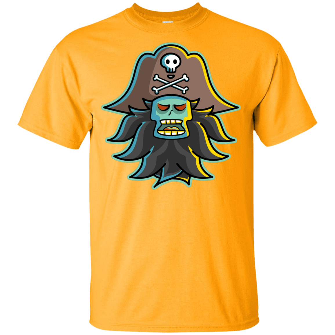T-Shirts Gold / YXS Ghost Pirate LeChuck Youth T-Shirt
