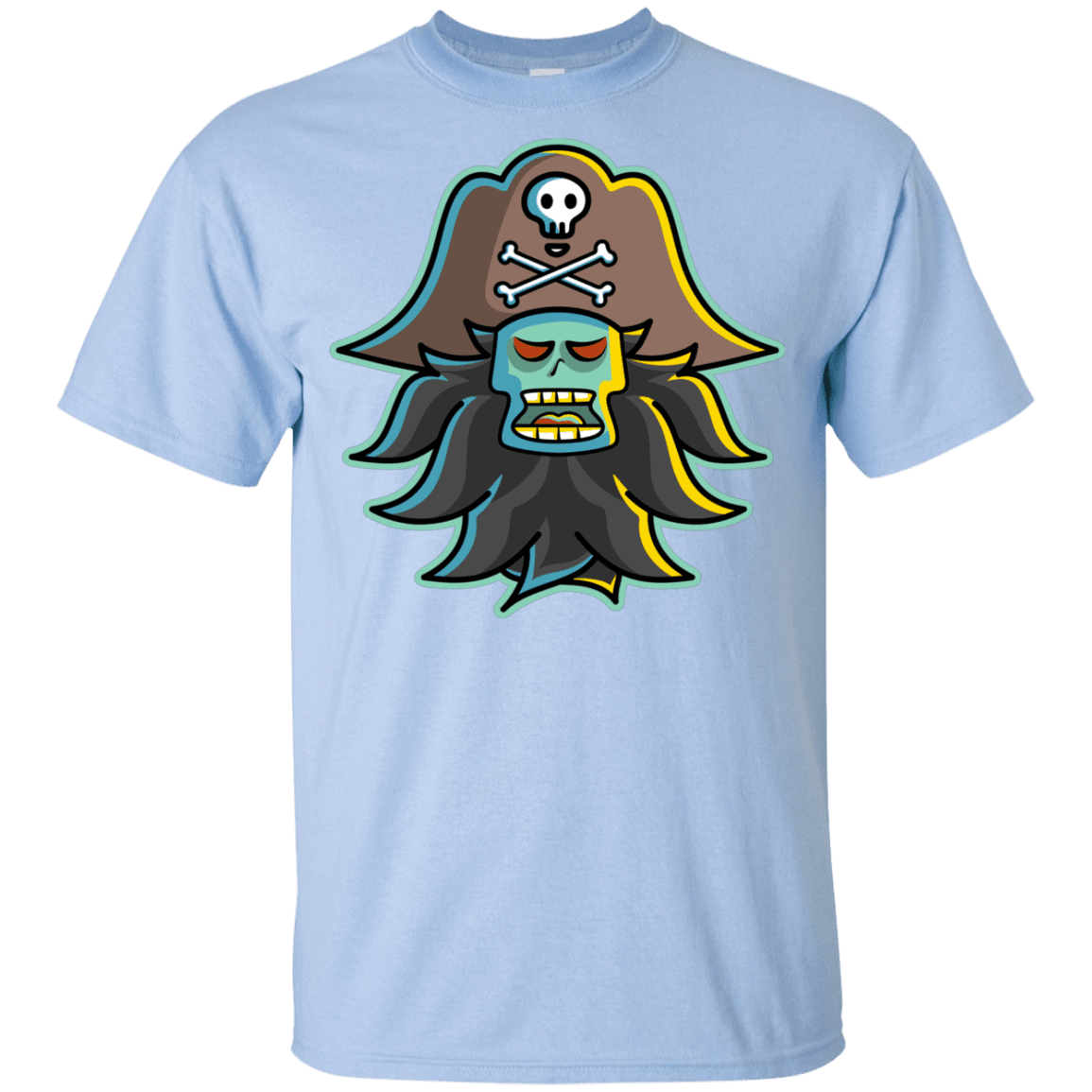 T-Shirts Light Blue / YXS Ghost Pirate LeChuck Youth T-Shirt