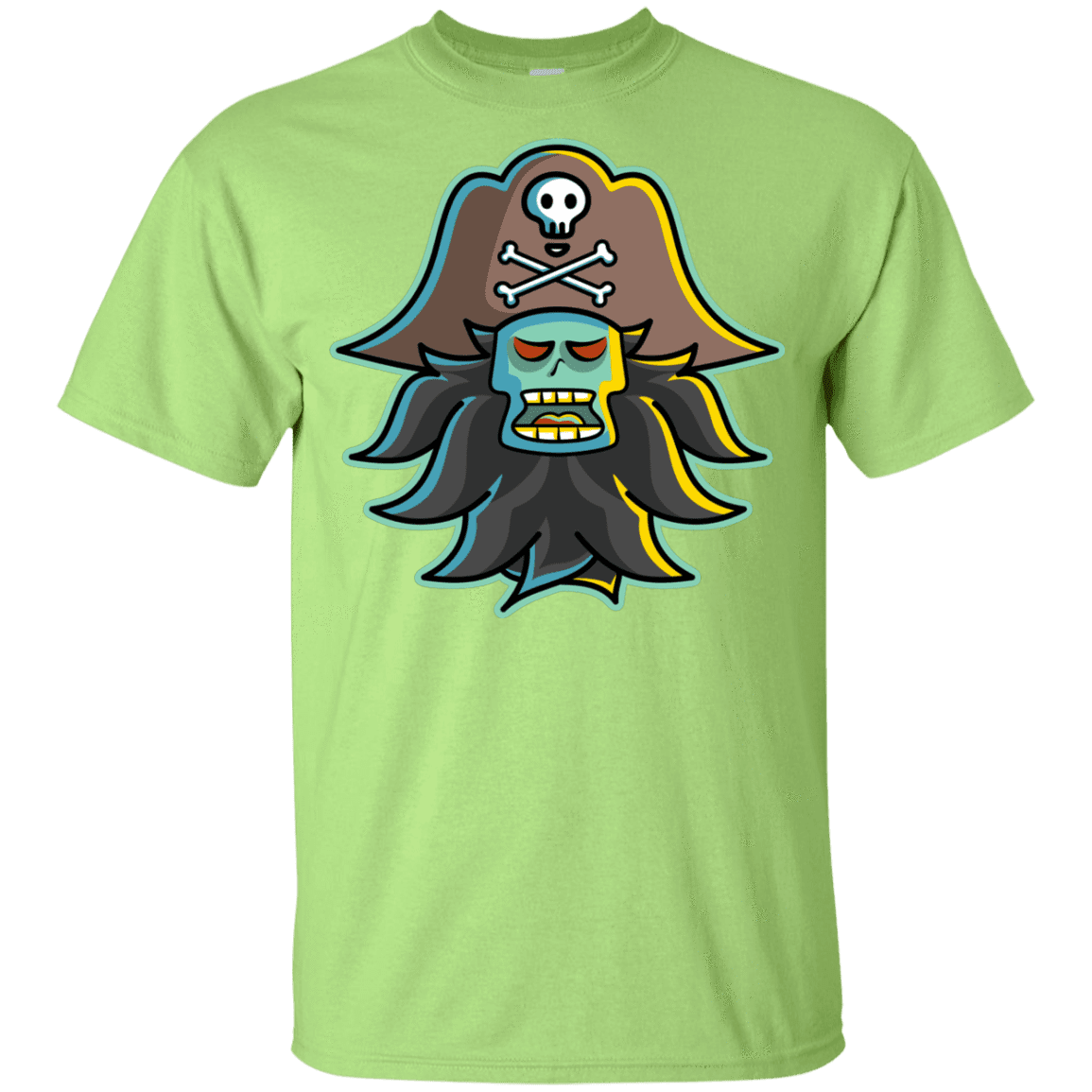 T-Shirts Mint Green / YXS Ghost Pirate LeChuck Youth T-Shirt