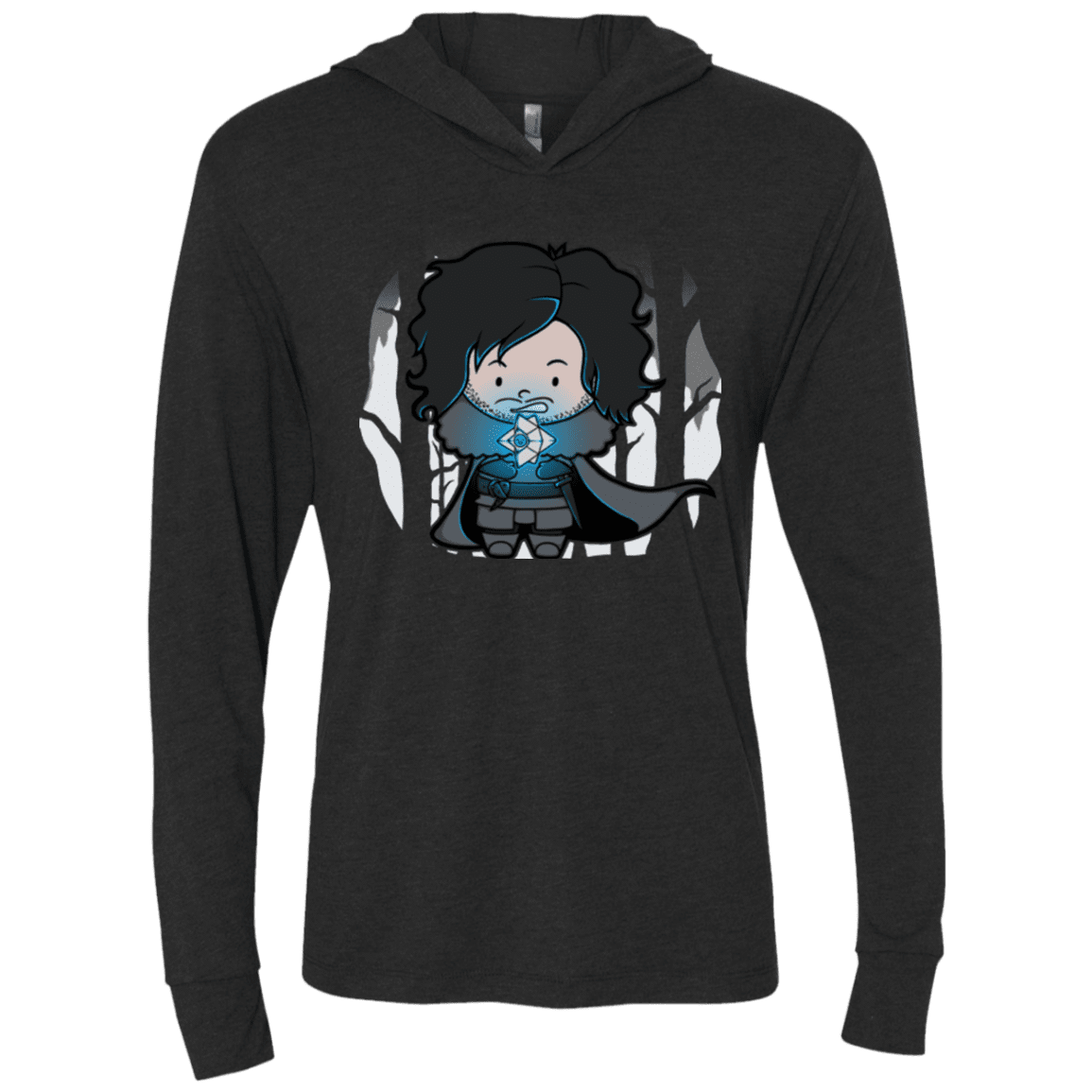 T-Shirts Vintage Black / X-Small Ghost Triblend Long Sleeve Hoodie Tee