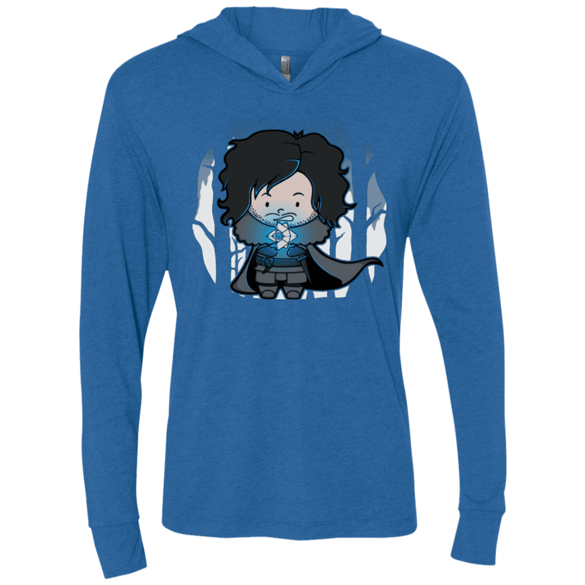 T-Shirts Vintage Royal / X-Small Ghost Triblend Long Sleeve Hoodie Tee