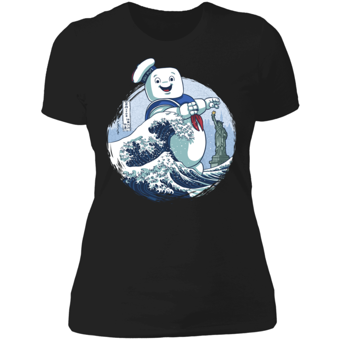 T-Shirts Black / X-Small Ghost Wave Women's Premium T-Shirt
