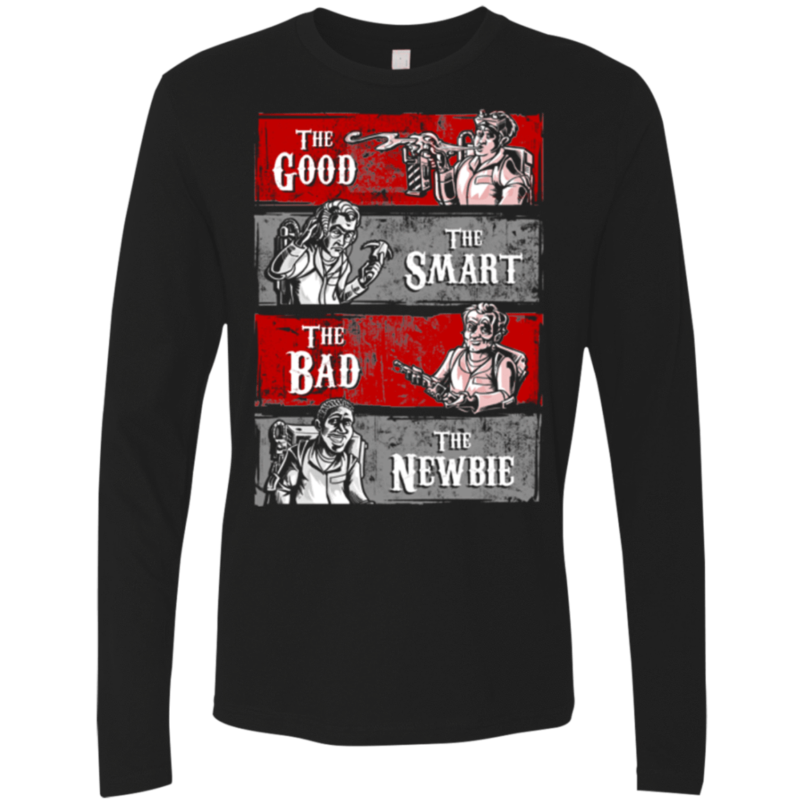 T-Shirts Black / Small Ghost Wranglers Men's Premium Long Sleeve