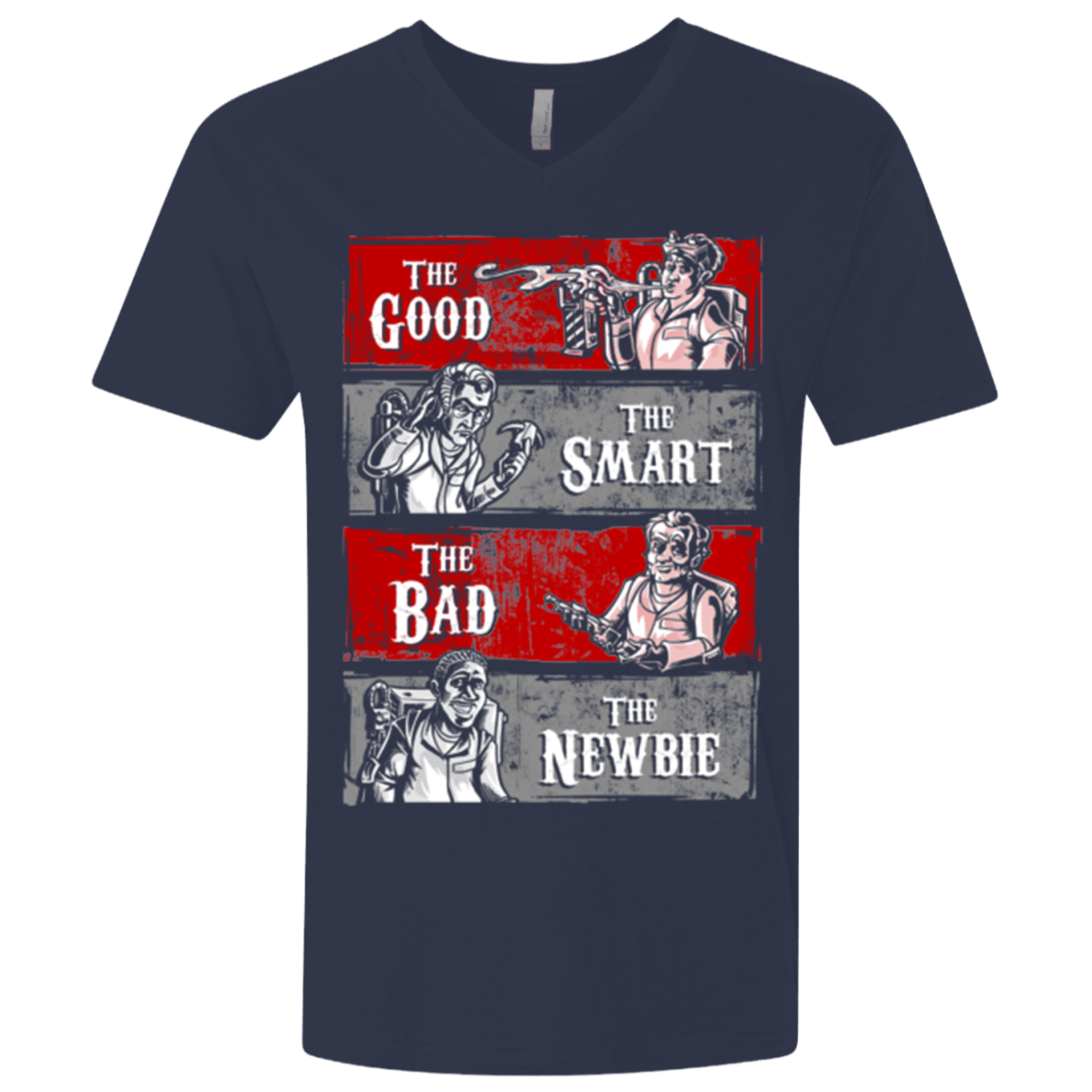 T-Shirts Midnight Navy / X-Small Ghost Wranglers Men's Premium V-Neck