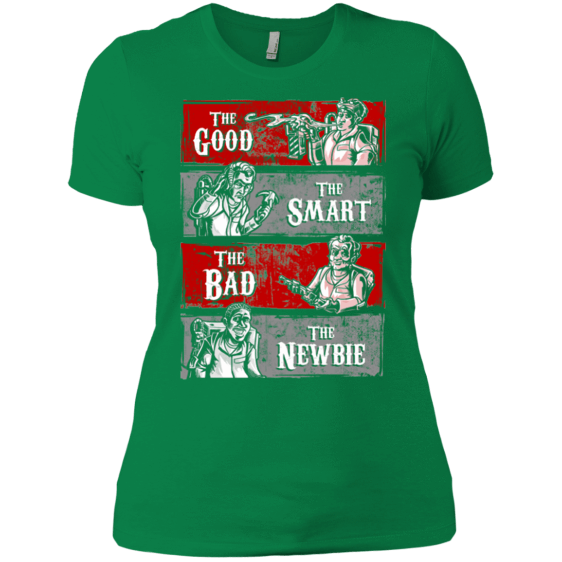 T-Shirts Kelly Green / X-Small Ghost Wranglers Women's Premium T-Shirt