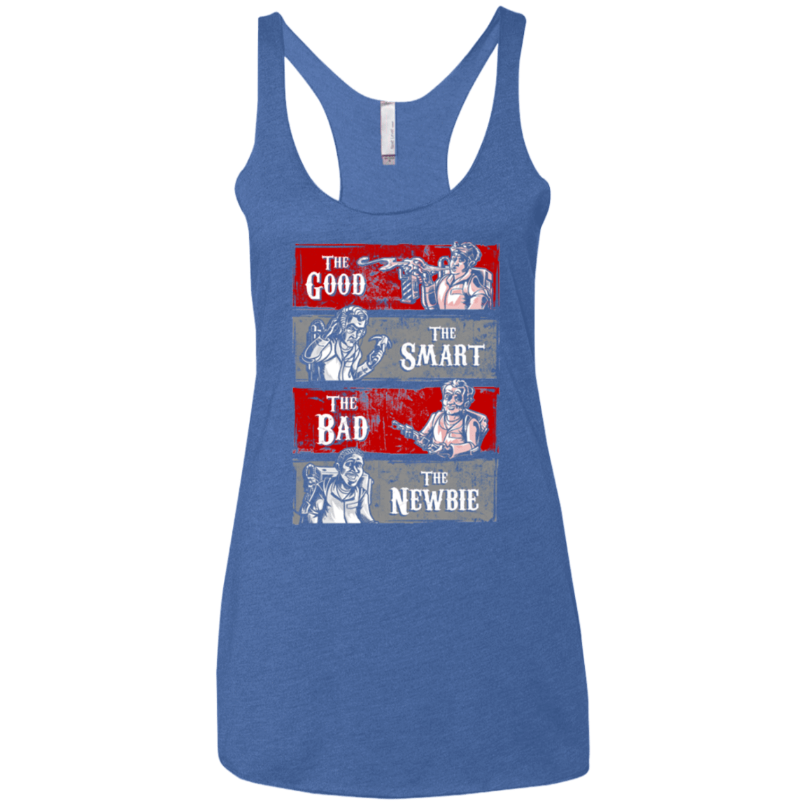 T-Shirts Vintage Royal / X-Small Ghost Wranglers Women's Triblend Racerback Tank