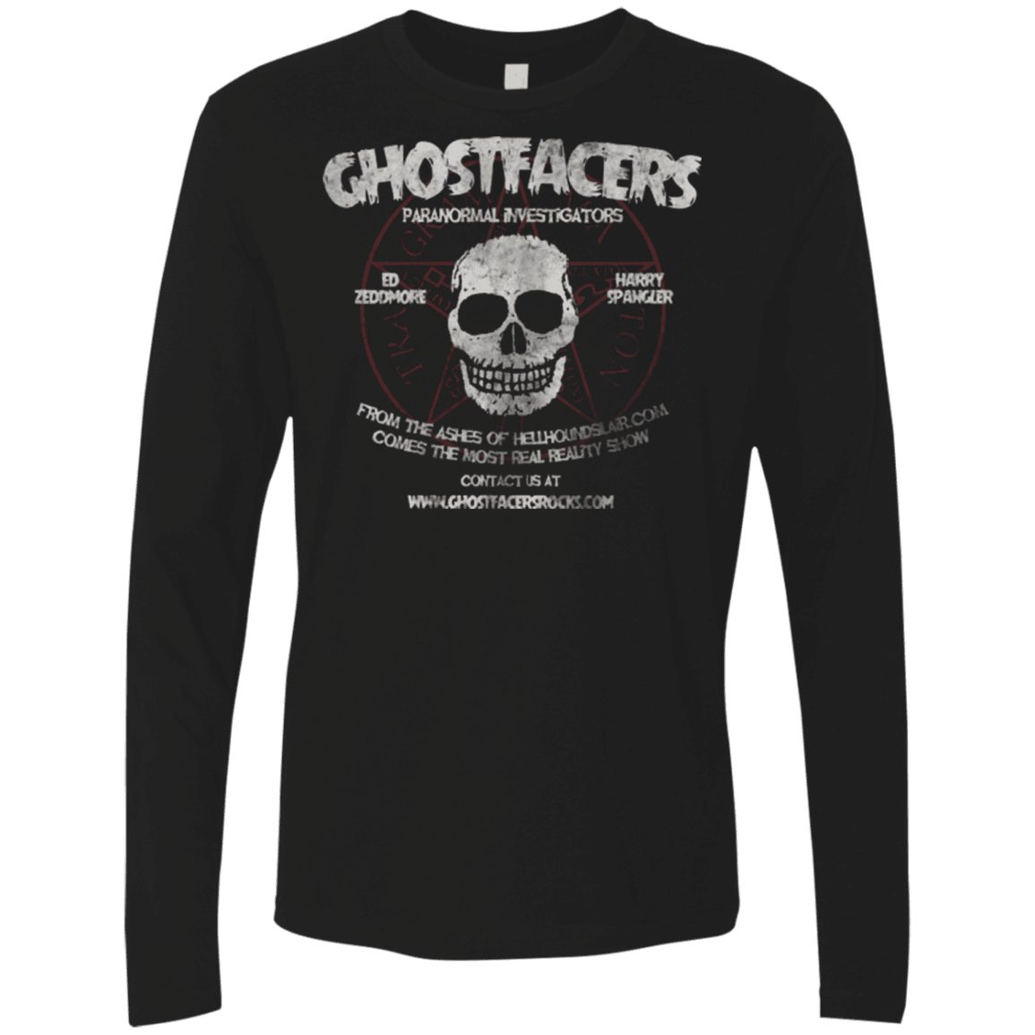 T-Shirts Black / Small Ghostfacers Men's Premium Long Sleeve
