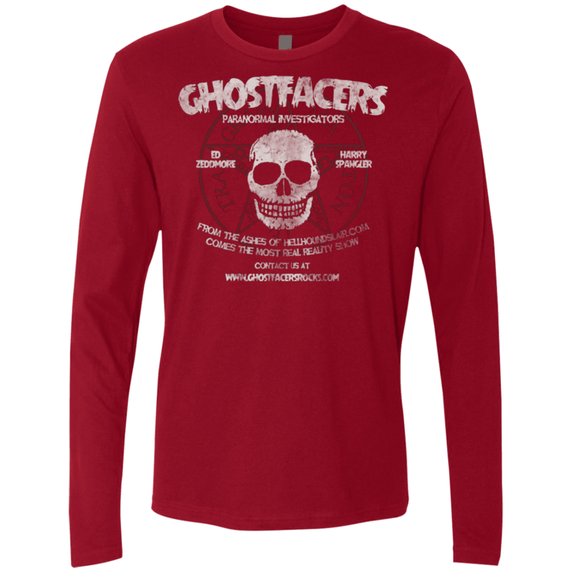 T-Shirts Cardinal / Small Ghostfacers Men's Premium Long Sleeve