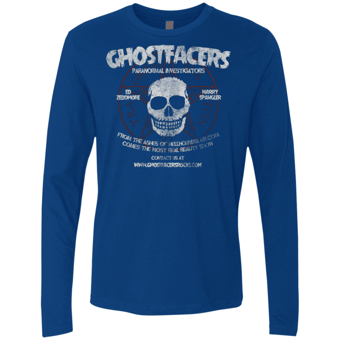 T-Shirts Royal / Small Ghostfacers Men's Premium Long Sleeve