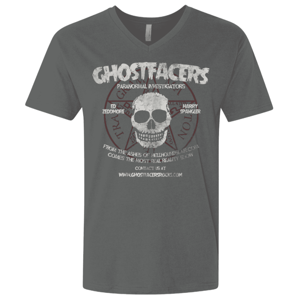T-Shirts Heavy Metal / X-Small Ghostfacers Men's Premium V-Neck