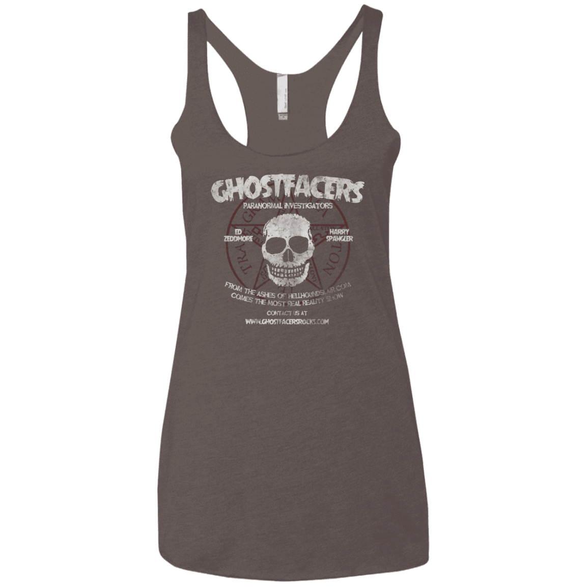 T-Shirts Macchiato / X-Small Ghostfacers Women's Triblend Racerback Tank