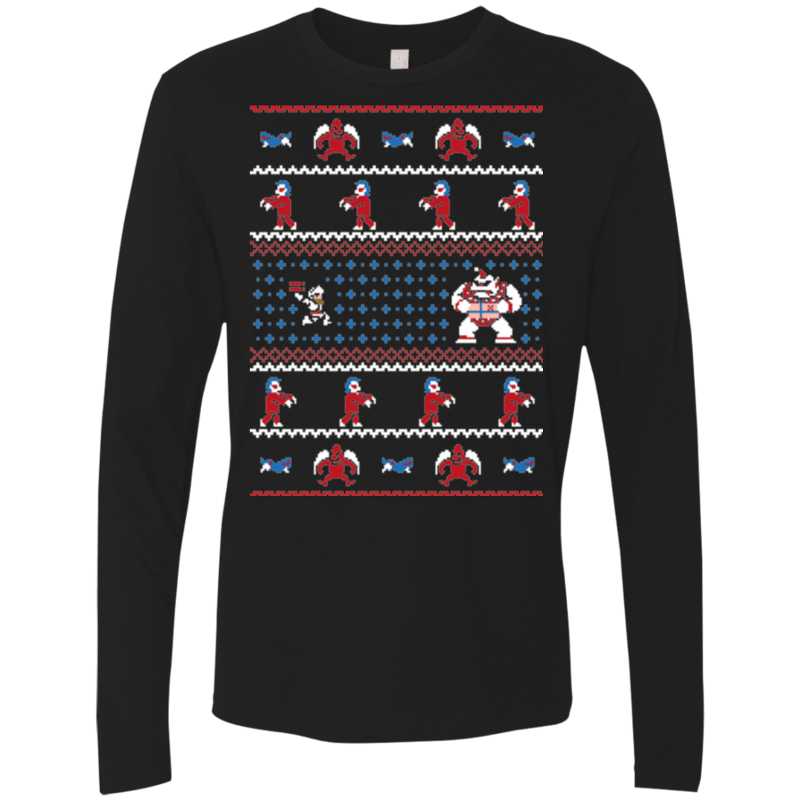 T-Shirts Black / Small Ghosts n Goblins n Christmas Presents Men's Premium Long Sleeve