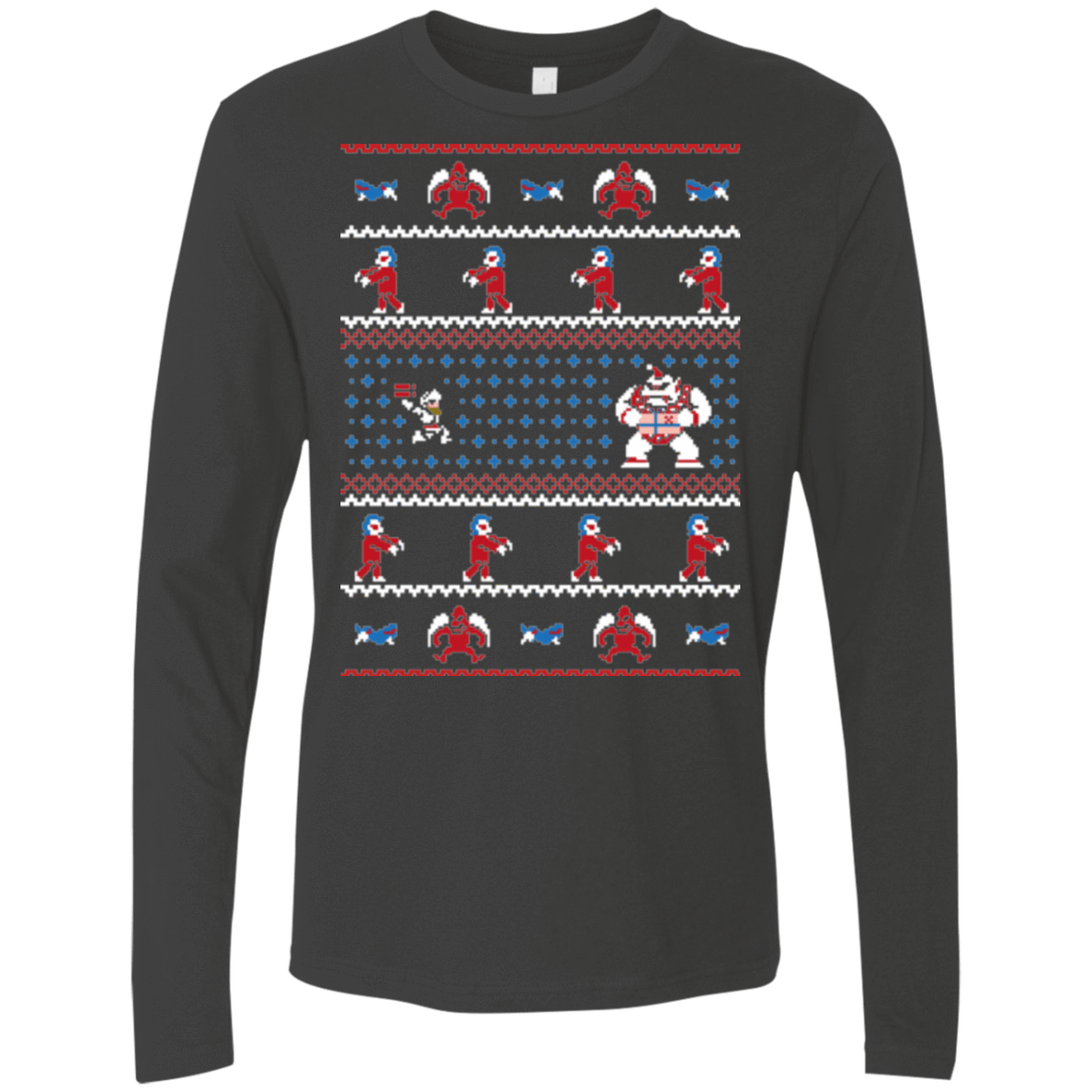 T-Shirts Heavy Metal / Small Ghosts n Goblins n Christmas Presents Men's Premium Long Sleeve