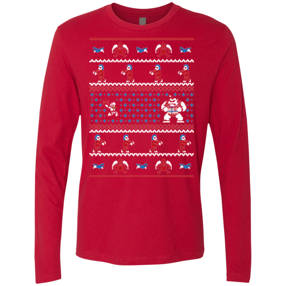T-Shirts Red / Small Ghosts n Goblins n Christmas Presents Men's Premium Long Sleeve