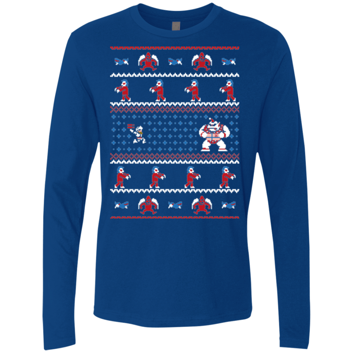 T-Shirts Royal / Small Ghosts n Goblins n Christmas Presents Men's Premium Long Sleeve