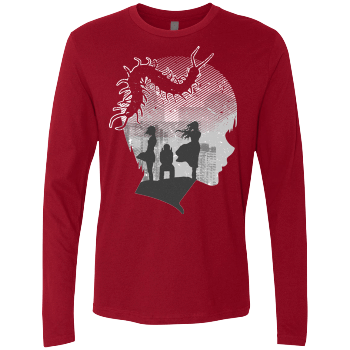 T-Shirts Cardinal / Small Ghoul in Tokyo Men's Premium Long Sleeve