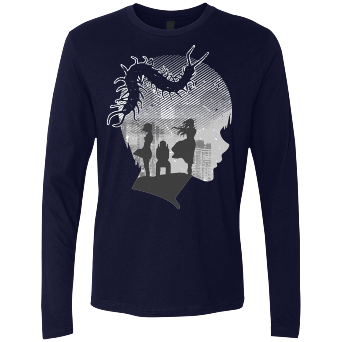 T-Shirts Midnight Navy / Small Ghoul in Tokyo Men's Premium Long Sleeve