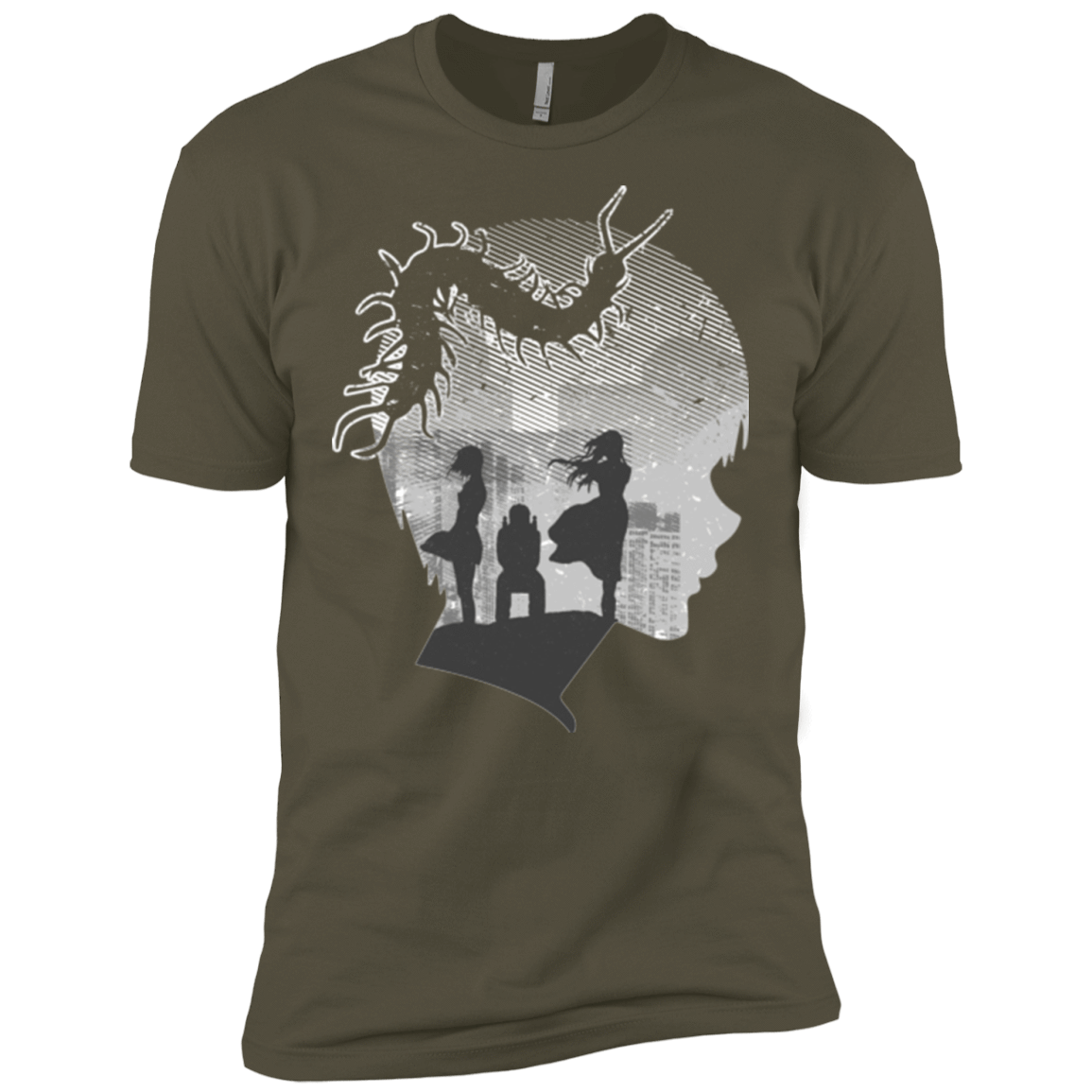 T-Shirts Military Green / X-Small Ghoul in Tokyo Men's Premium T-Shirt