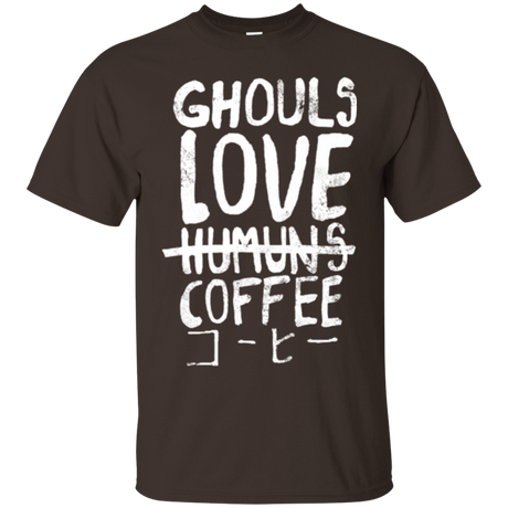 T-Shirts Dark Chocolate / Small Ghouls Love Coffee T-Shirt