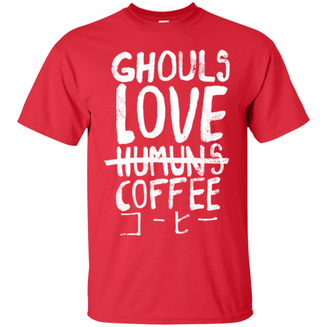 T-Shirts Red / Small Ghouls Love Coffee T-Shirt