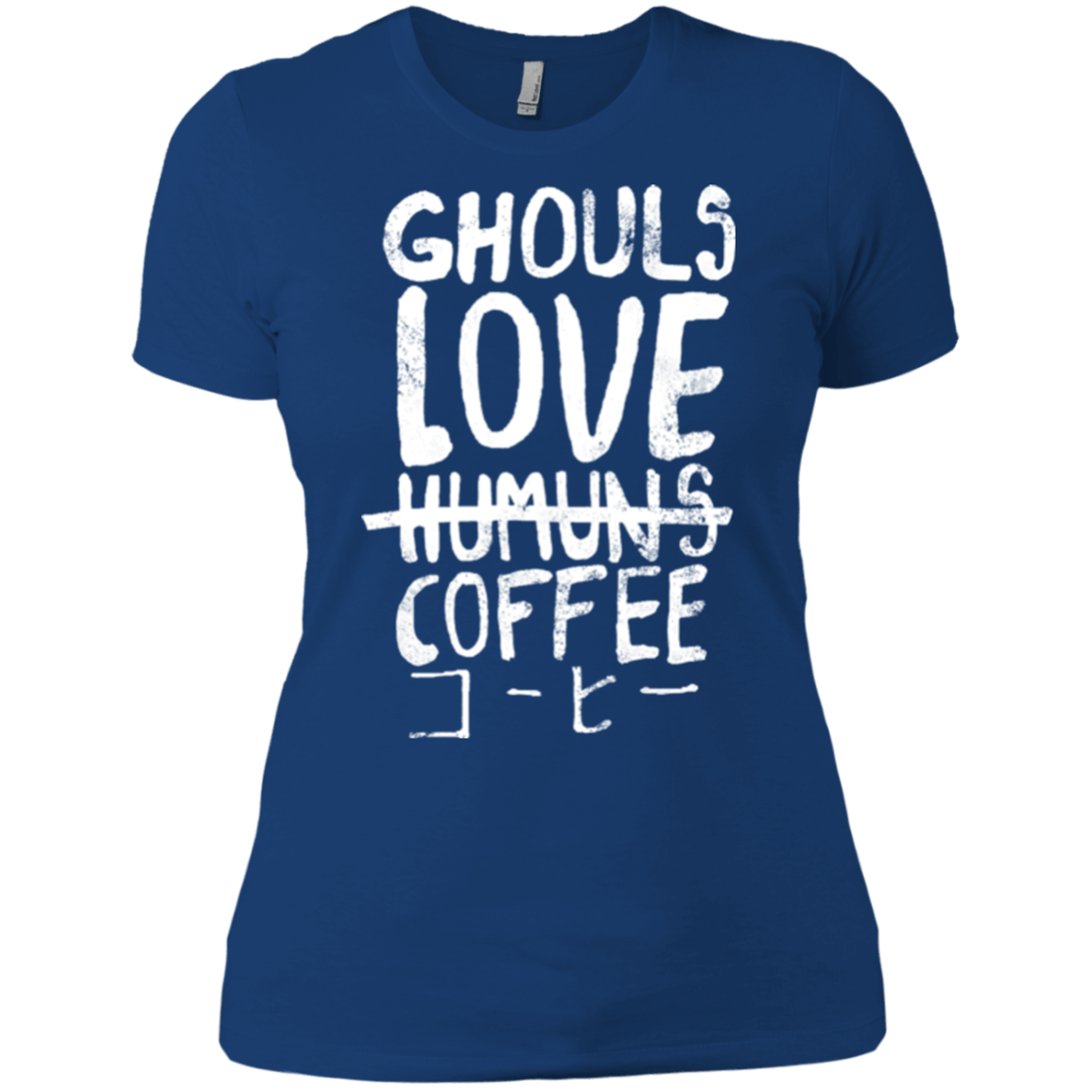 T-Shirts Royal / X-Small Ghouls Love Coffee Women's Premium T-Shirt