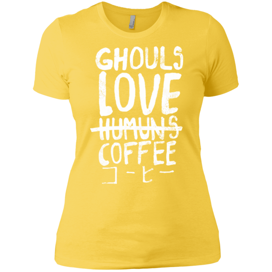 T-Shirts Vibrant Yellow / X-Small Ghouls Love Coffee Women's Premium T-Shirt