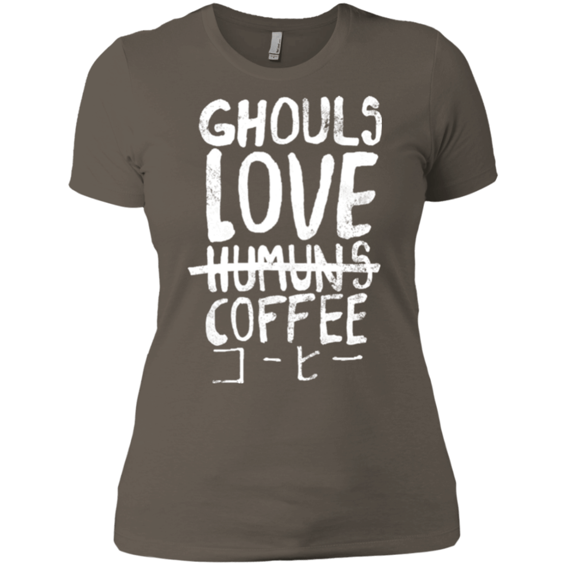 T-Shirts Warm Grey / X-Small Ghouls Love Coffee Women's Premium T-Shirt