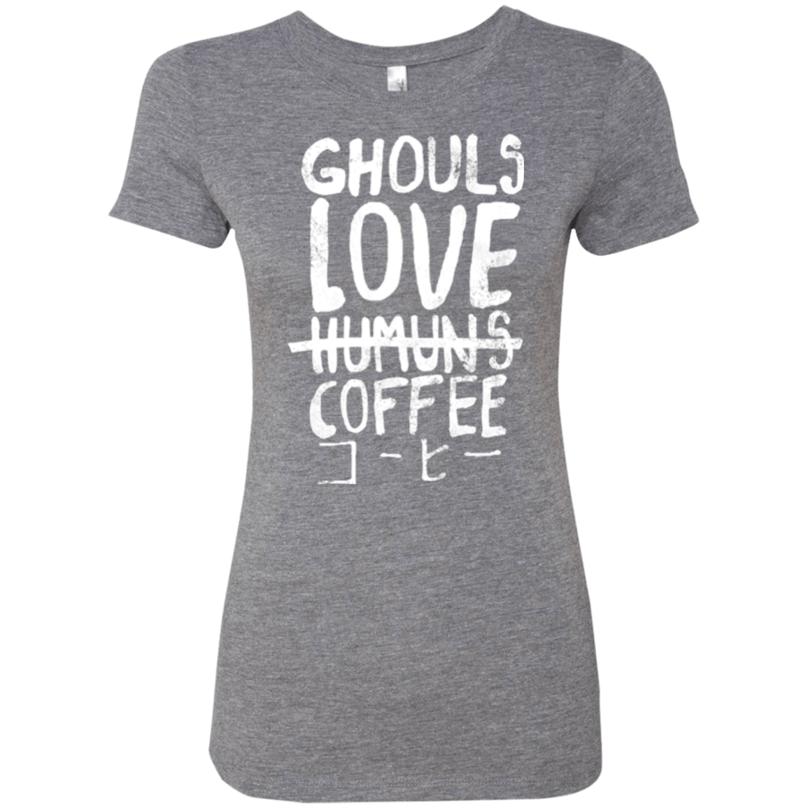 T-Shirts Premium Heather / Small Ghouls Love Coffee Women's Triblend T-Shirt