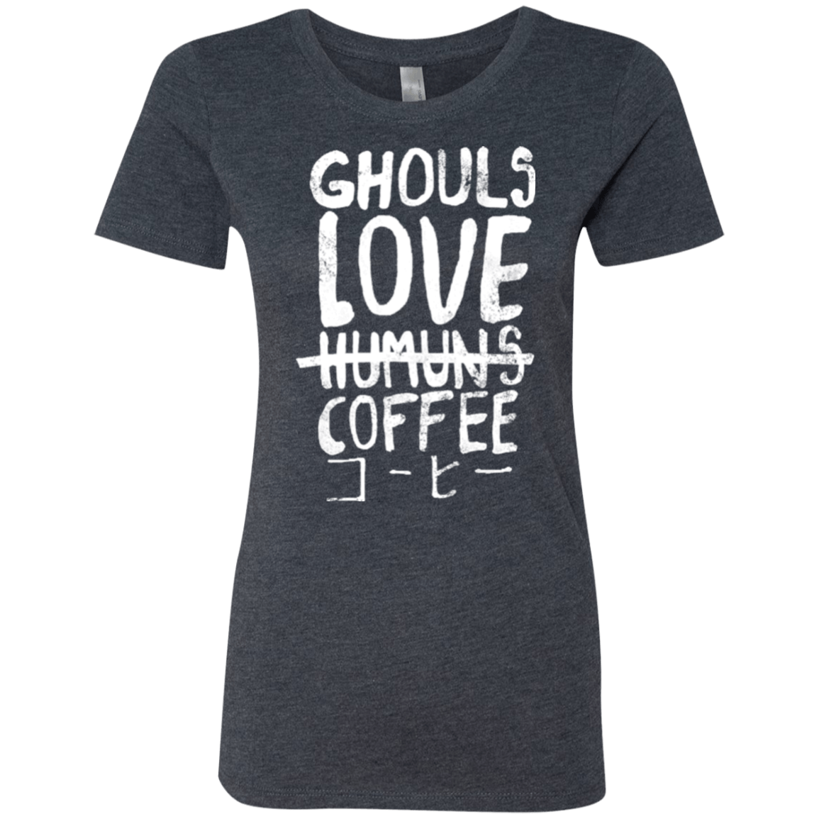 T-Shirts Vintage Navy / Small Ghouls Love Coffee Women's Triblend T-Shirt