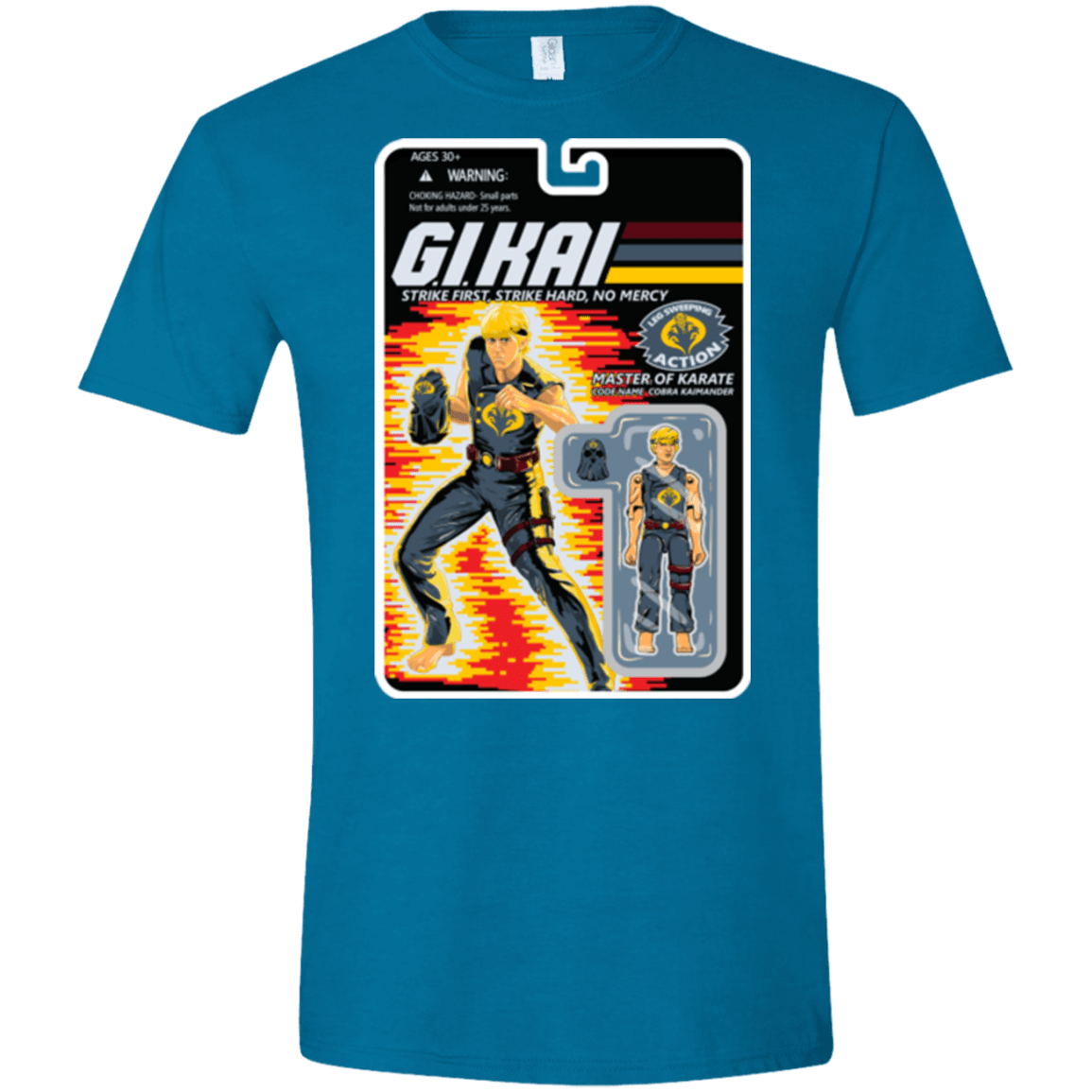 T-Shirts Antique Sapphire / S GI KAI Men's Semi-Fitted Softstyle