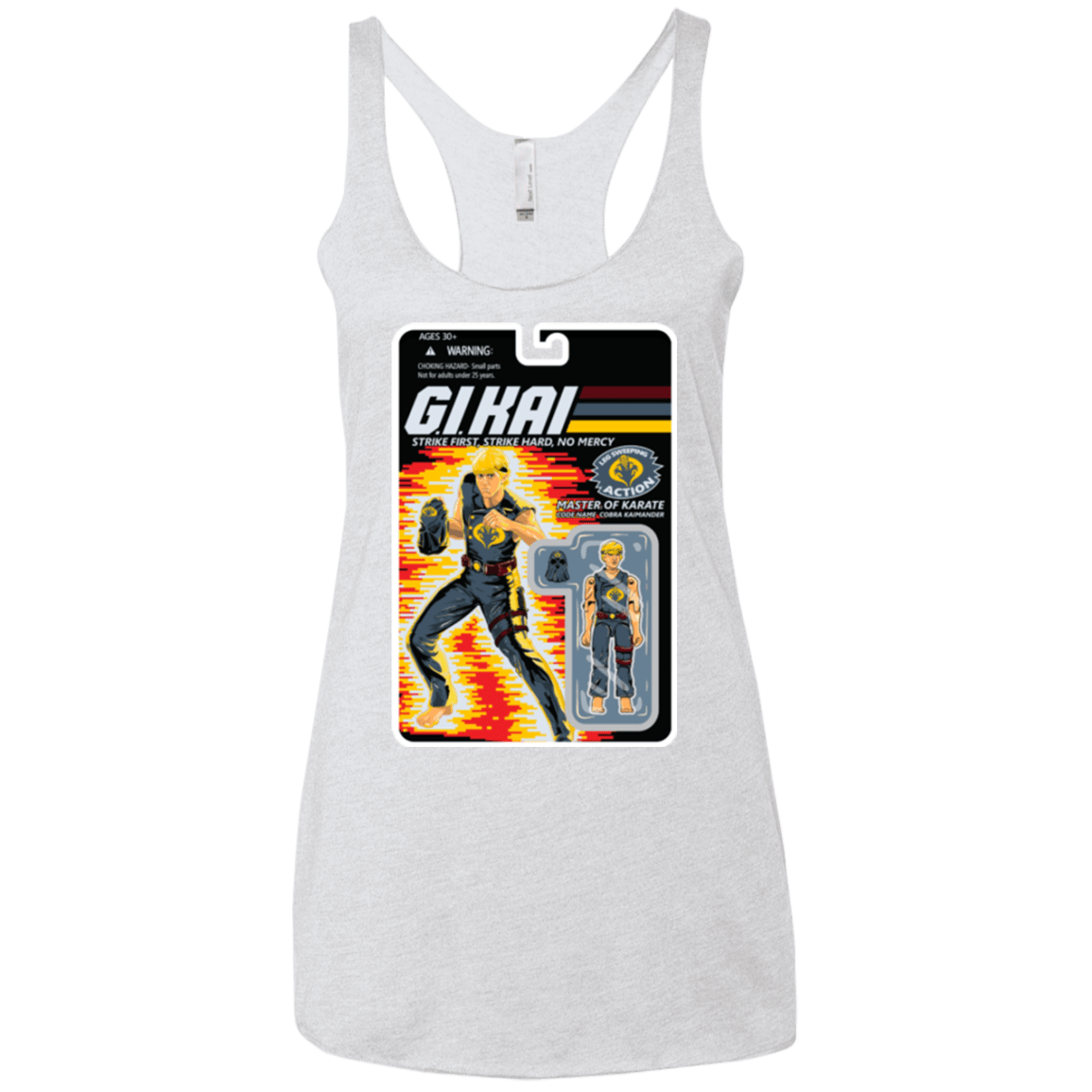 T-Shirts Heather White / X-Small GI KAI Women's Triblend Racerback Tank