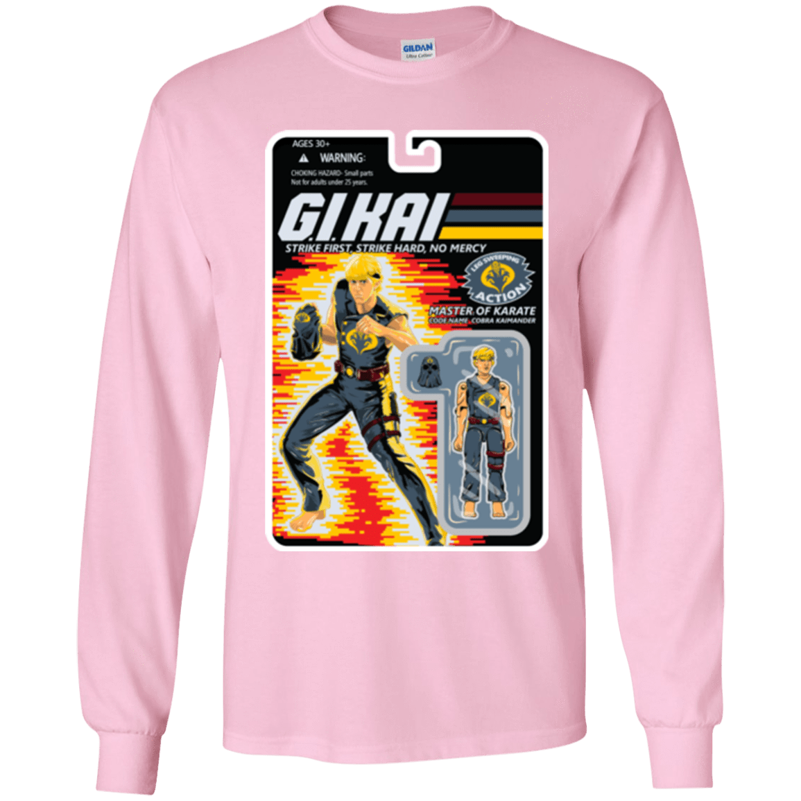 T-Shirts Light Pink / YS GI KAI Youth Long Sleeve T-Shirt