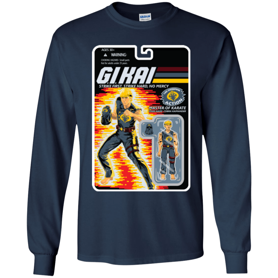 T-Shirts Navy / YS GI KAI Youth Long Sleeve T-Shirt