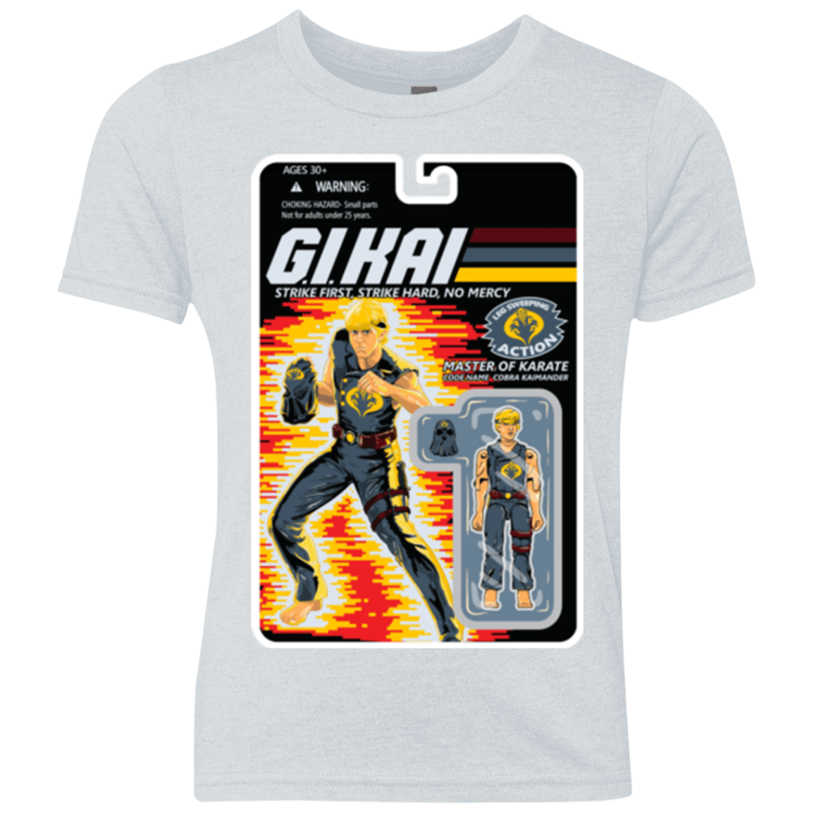 T-Shirts Heather White / YXS GI KAI Youth Triblend T-Shirt