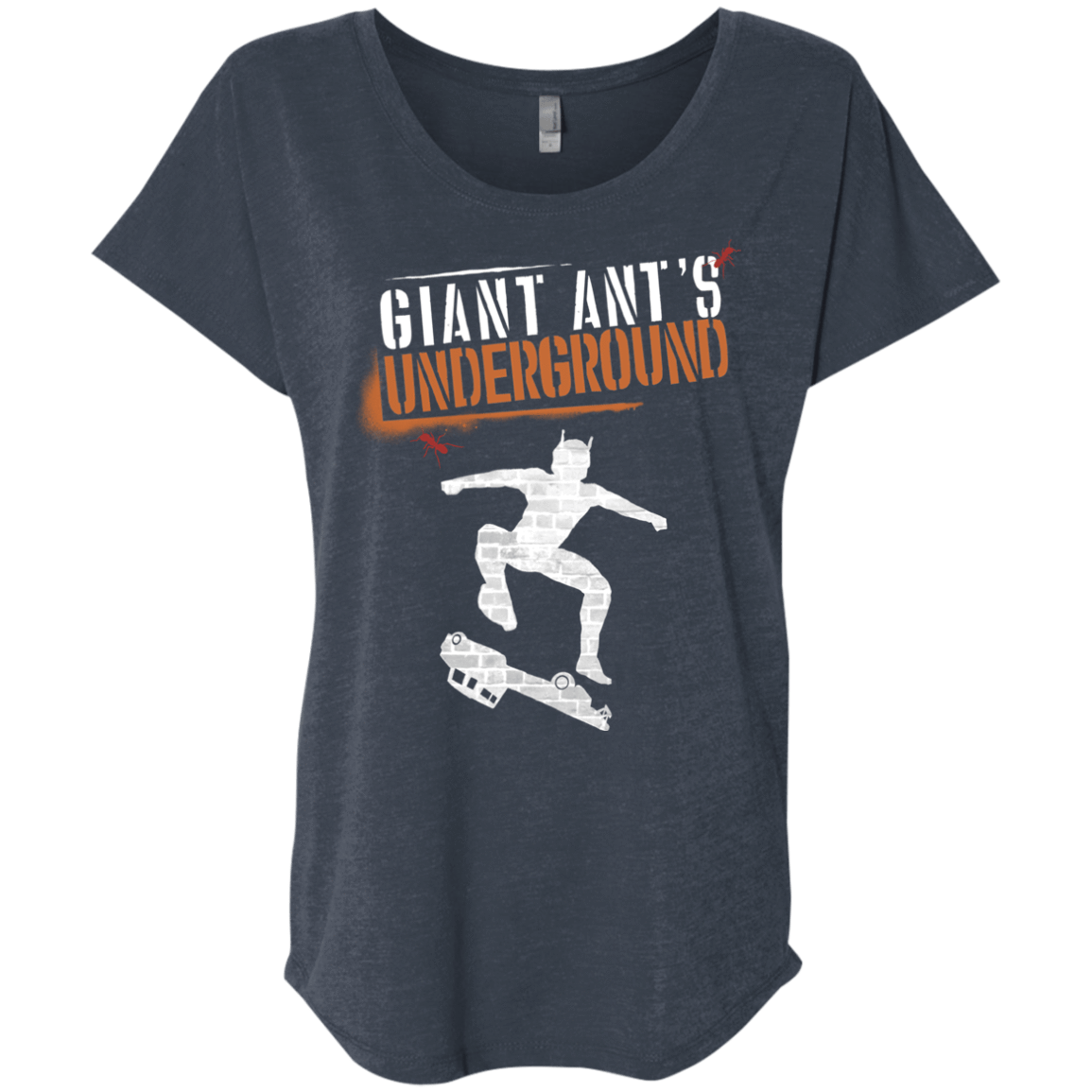 T-Shirts Vintage Navy / X-Small Giant Ants Triblend Dolman Sleeve