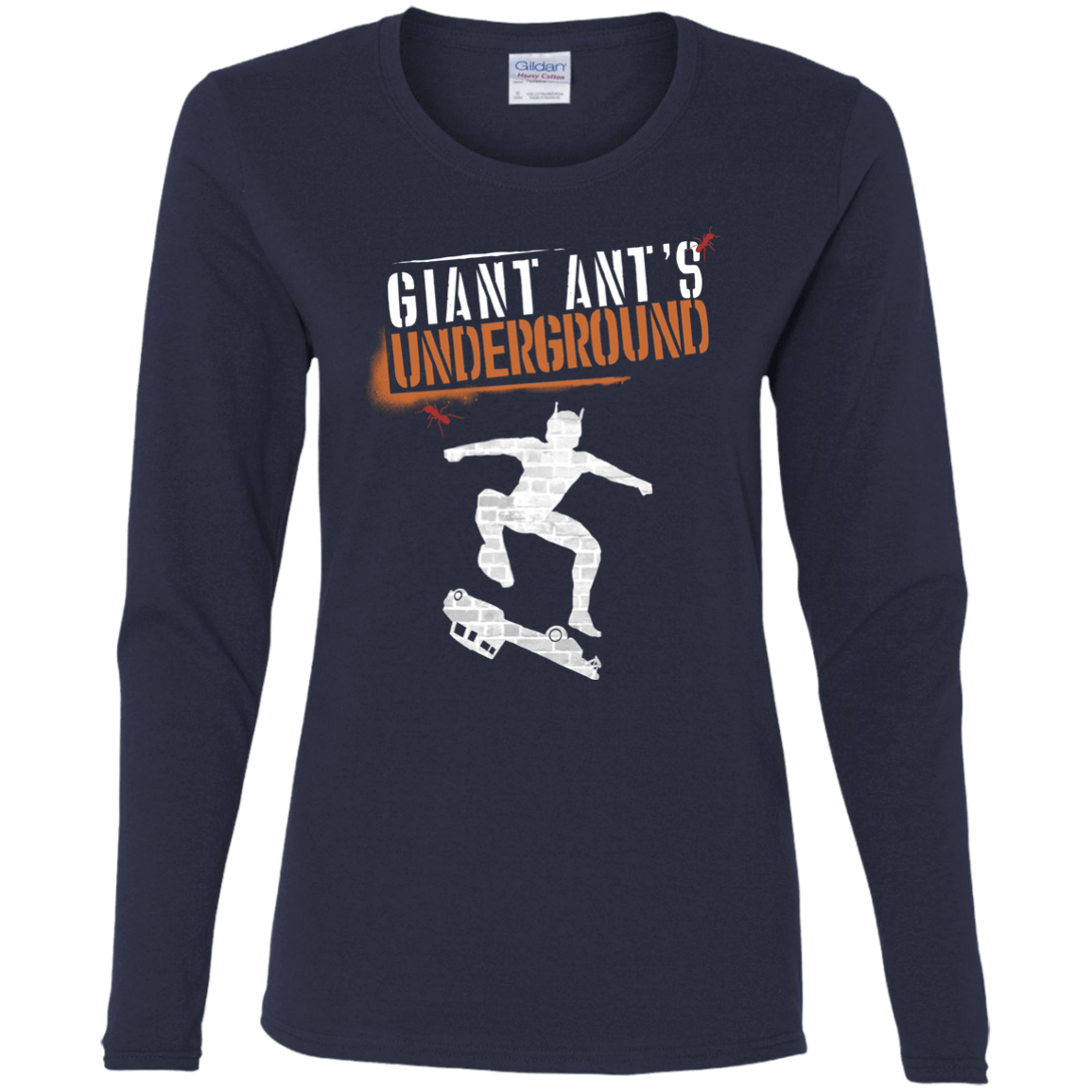T-Shirts Navy / S Giant Ants Women's Long Sleeve T-Shirt