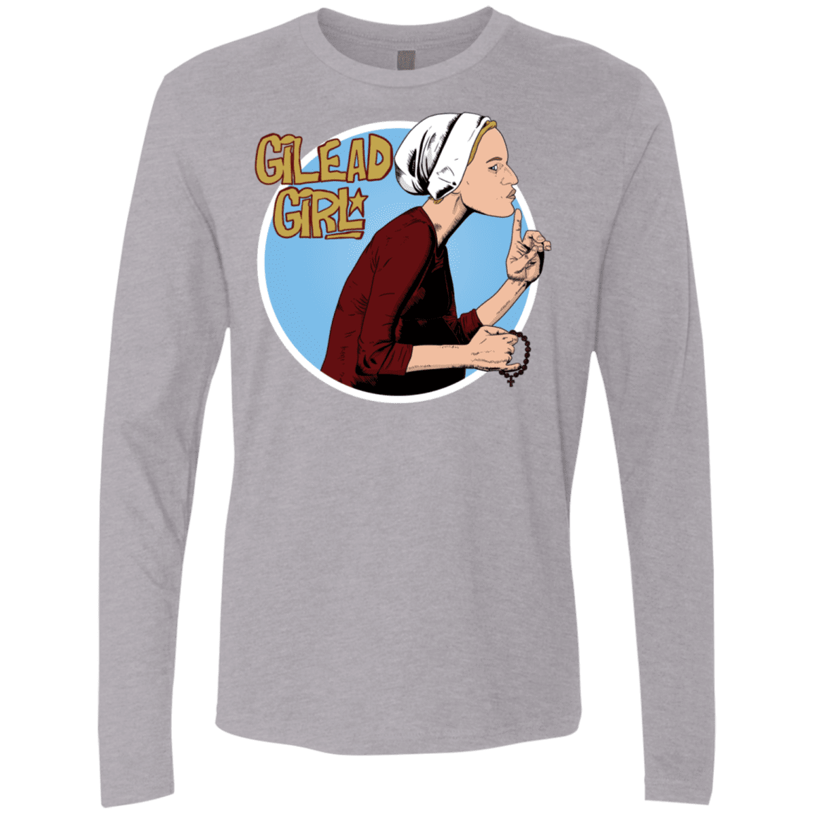 T-Shirts Heather Grey / S Gilead Girl Men's Premium Long Sleeve