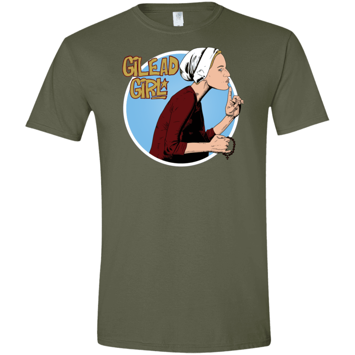 T-Shirts Military Green / S Gilead Girl Men's Semi-Fitted Softstyle