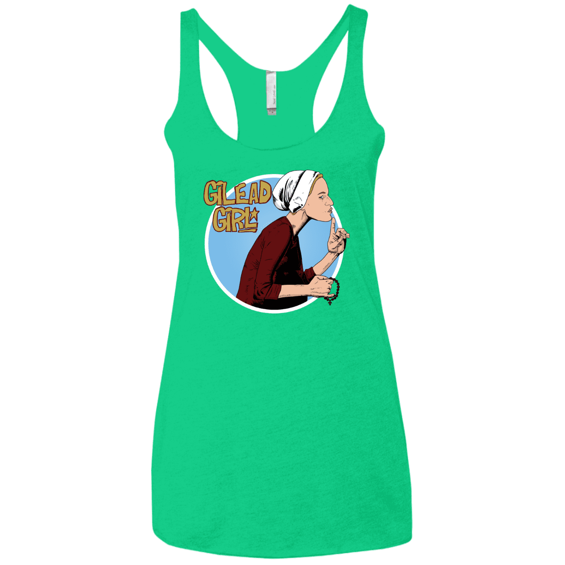 T-Shirts Envy / X-Small Gilead Girl Women's Triblend Racerback Tank