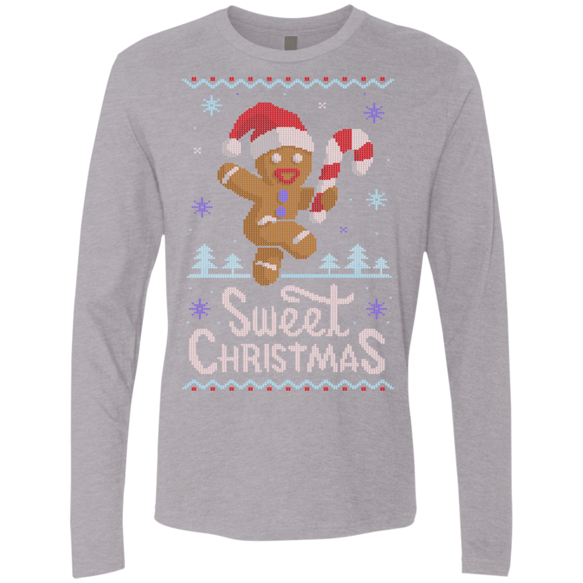T-Shirts Heather Grey / Small Ginger Bread Sweater Men's Premium Long Sleeve