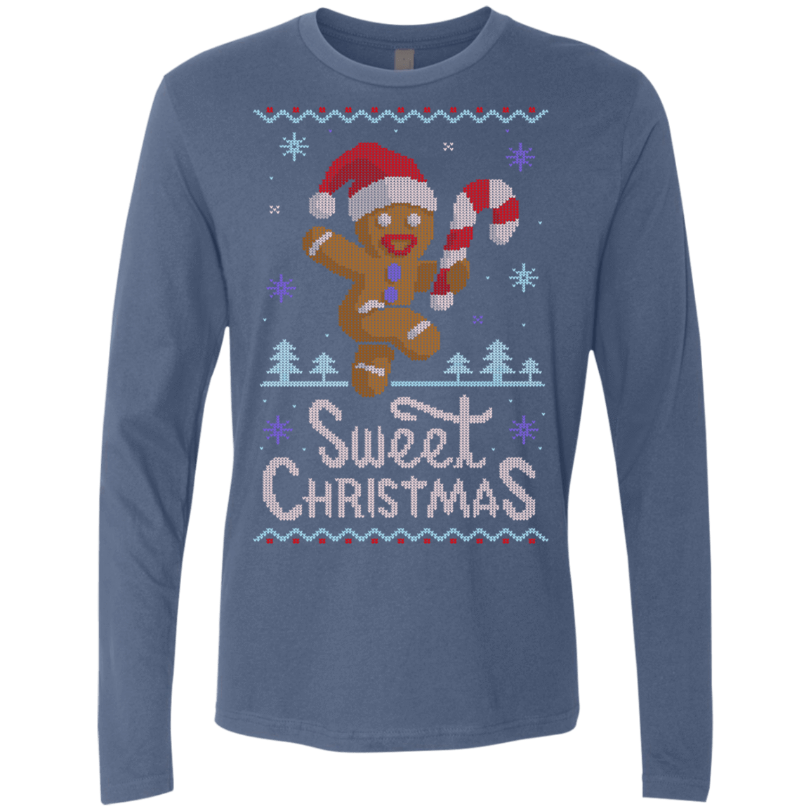 T-Shirts Indigo / Small Ginger Bread Sweater Men's Premium Long Sleeve