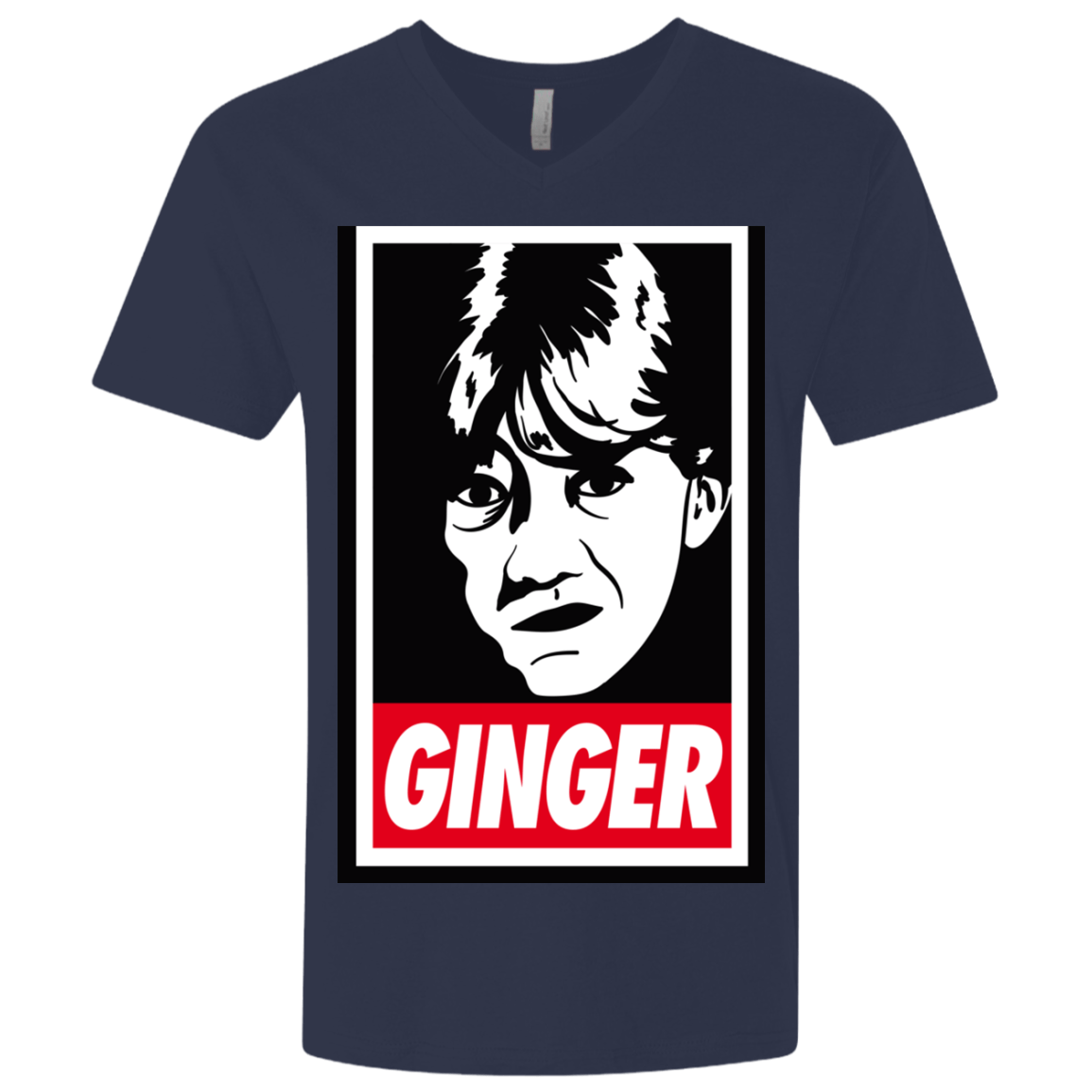 T-Shirts Midnight Navy / X-Small GINGER Men's Premium V-Neck