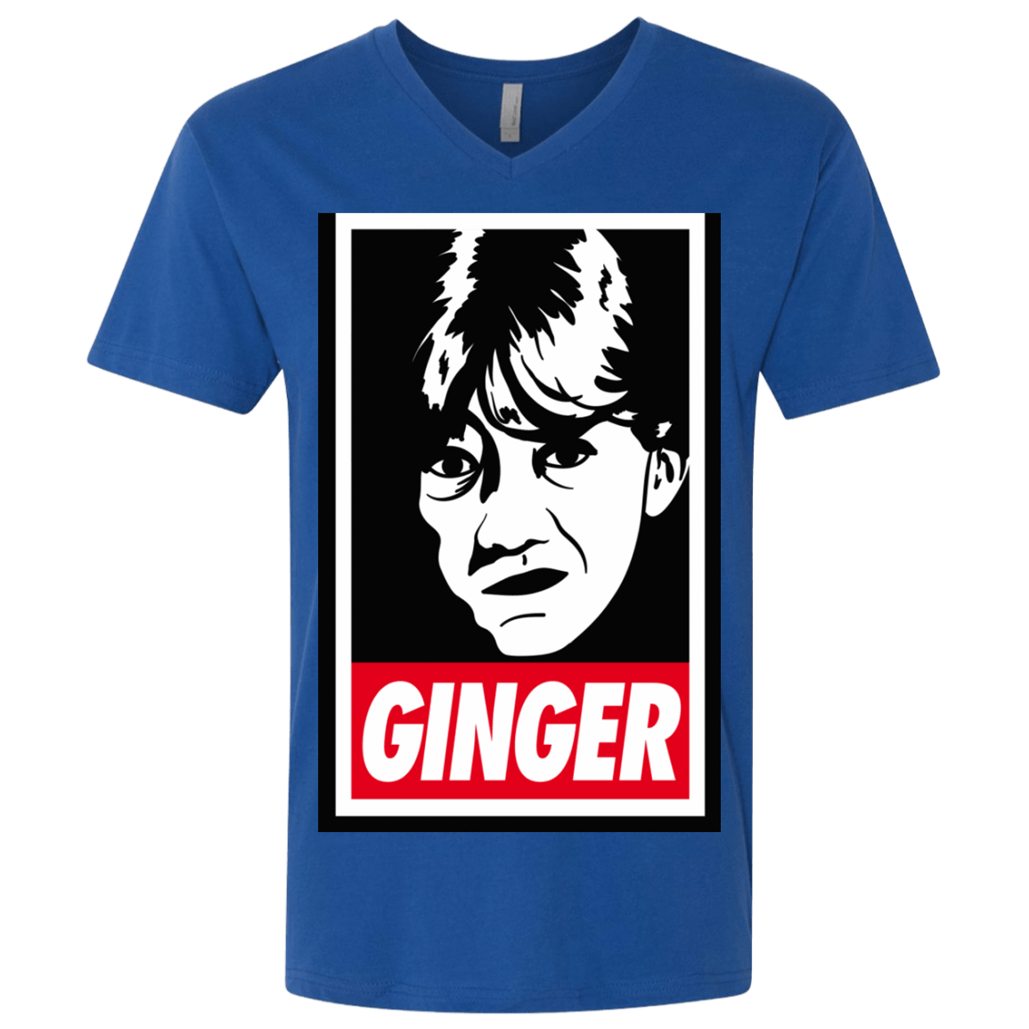 T-Shirts Royal / X-Small GINGER Men's Premium V-Neck