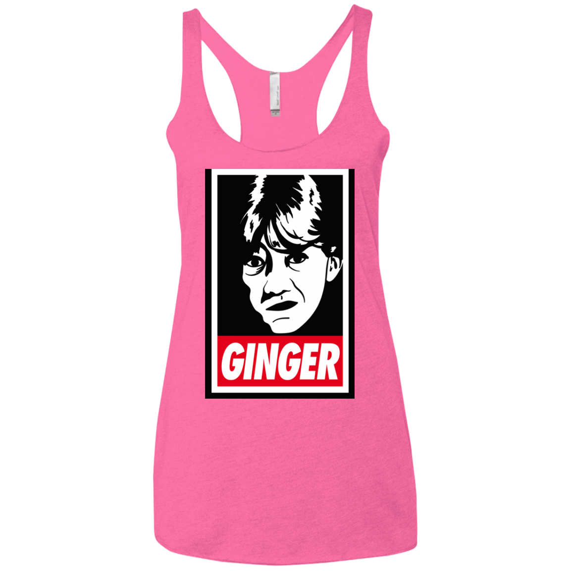 T-Shirts Vintage Pink / X-Small GINGER Women's Triblend Racerback Tank