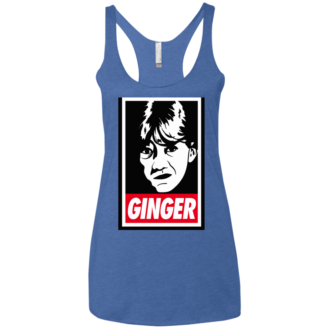 T-Shirts Vintage Royal / X-Small GINGER Women's Triblend Racerback Tank