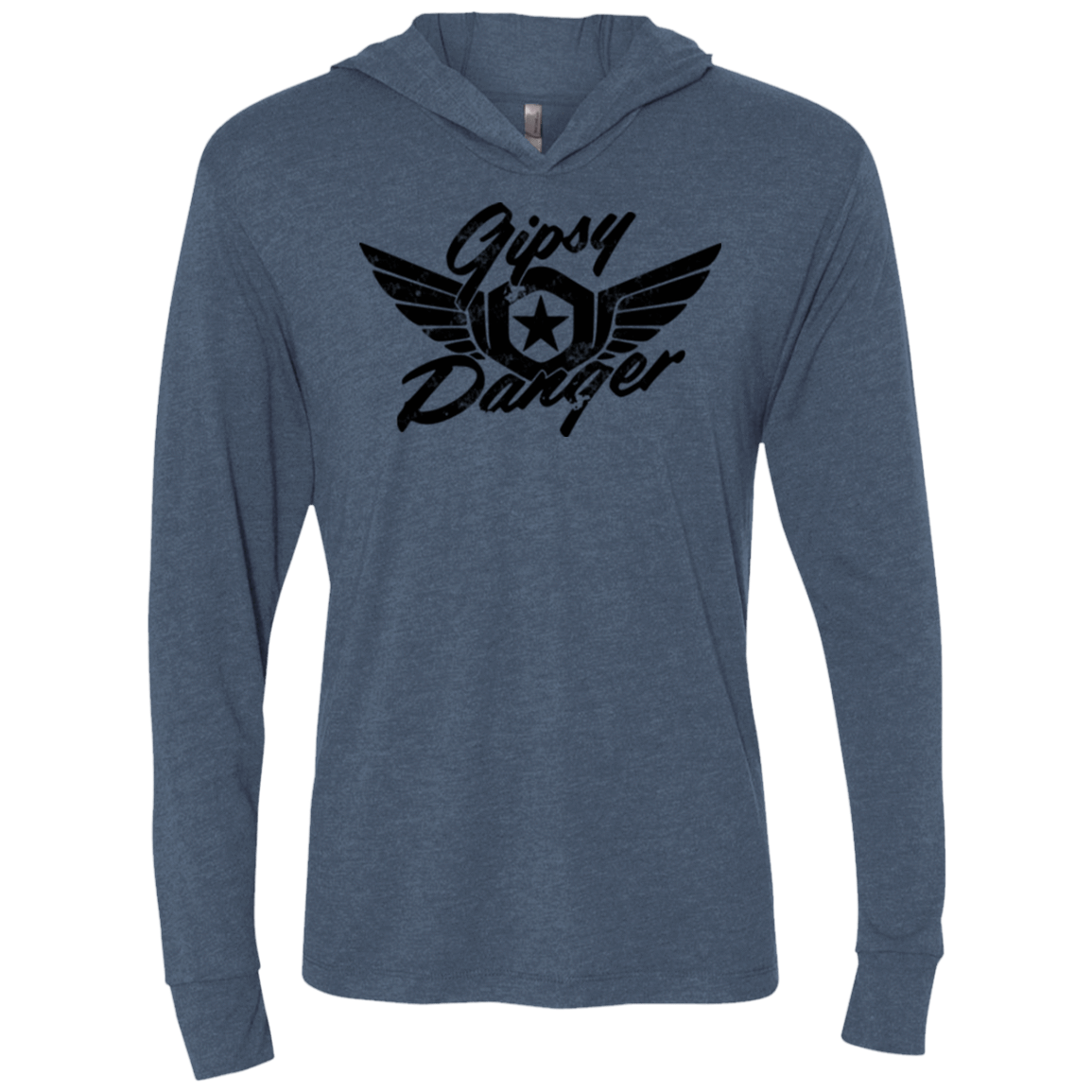 T-Shirts Indigo / X-Small Gipsy danger Triblend Long Sleeve Hoodie Tee