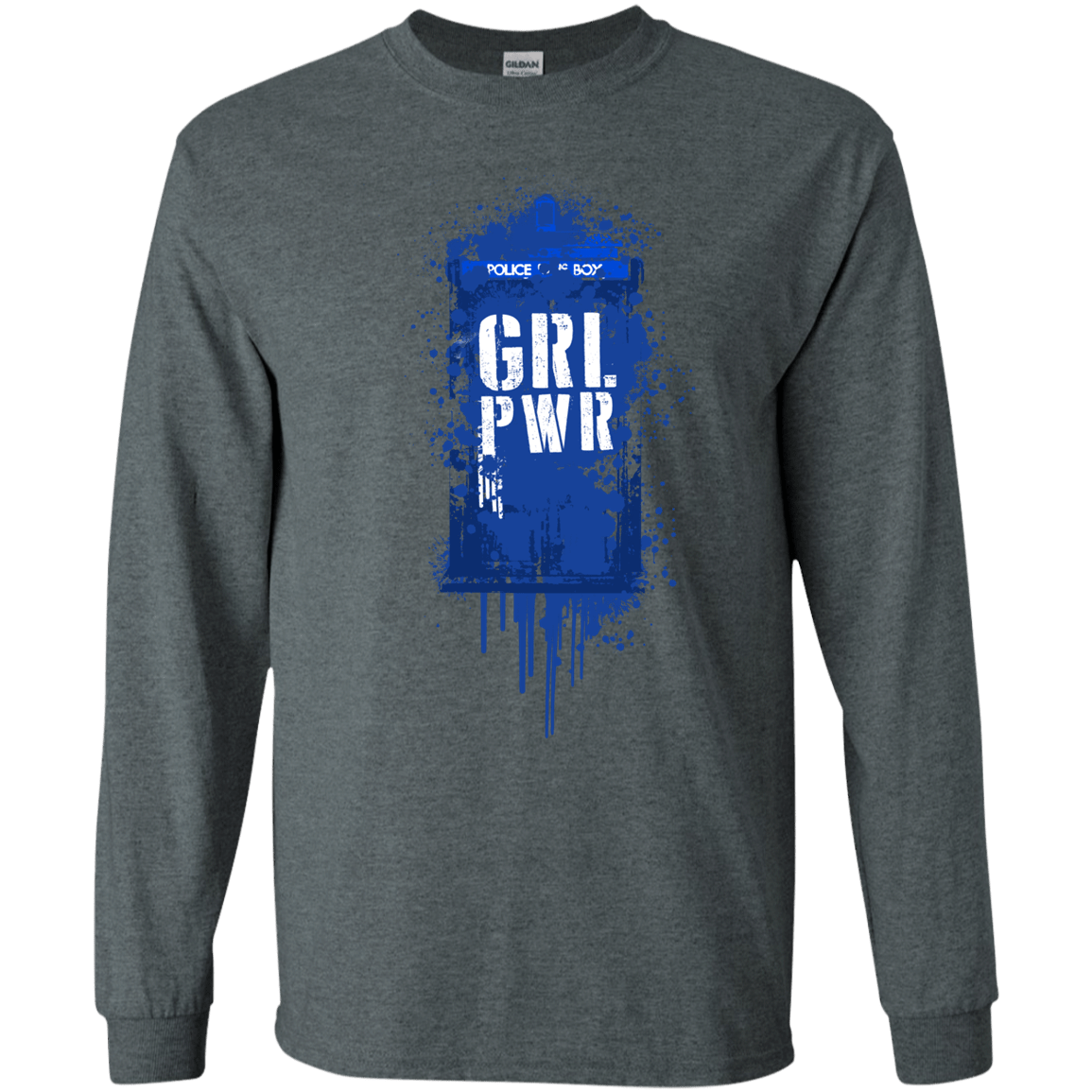 T-Shirts Dark Heather / S Girl Power Men's Long Sleeve T-Shirt