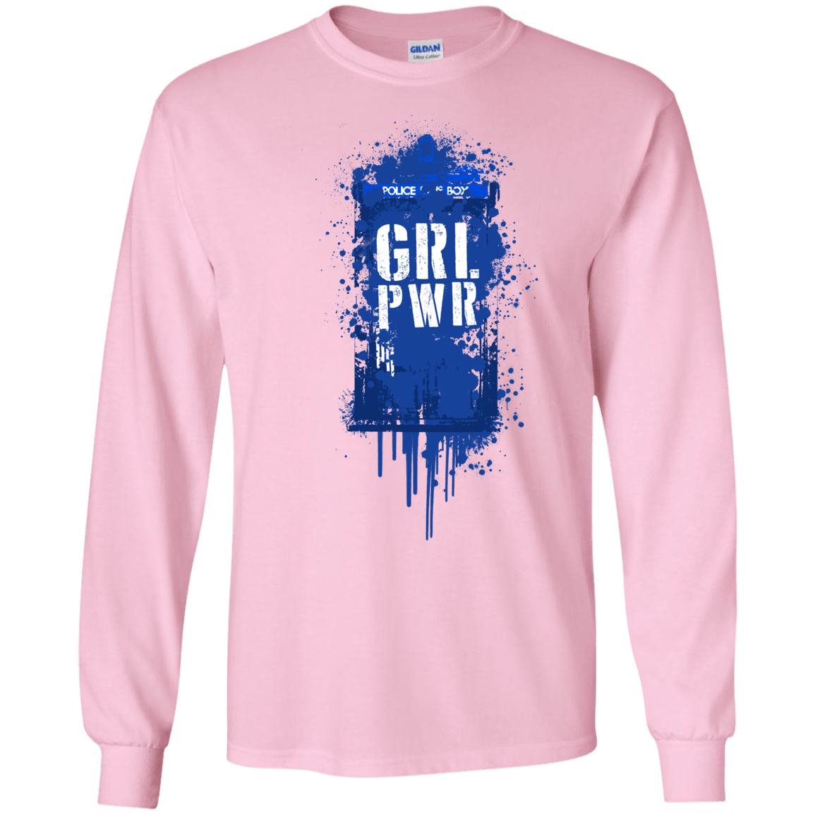 T-Shirts Light Pink / S Girl Power Men's Long Sleeve T-Shirt