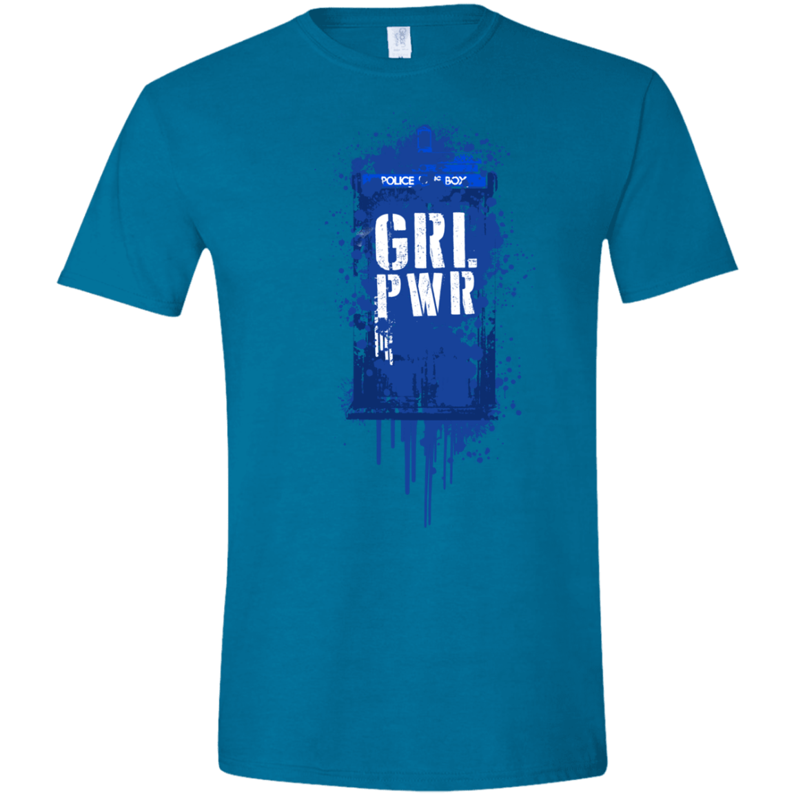 T-Shirts Antique Sapphire / S Girl Power Men's Semi-Fitted Softstyle